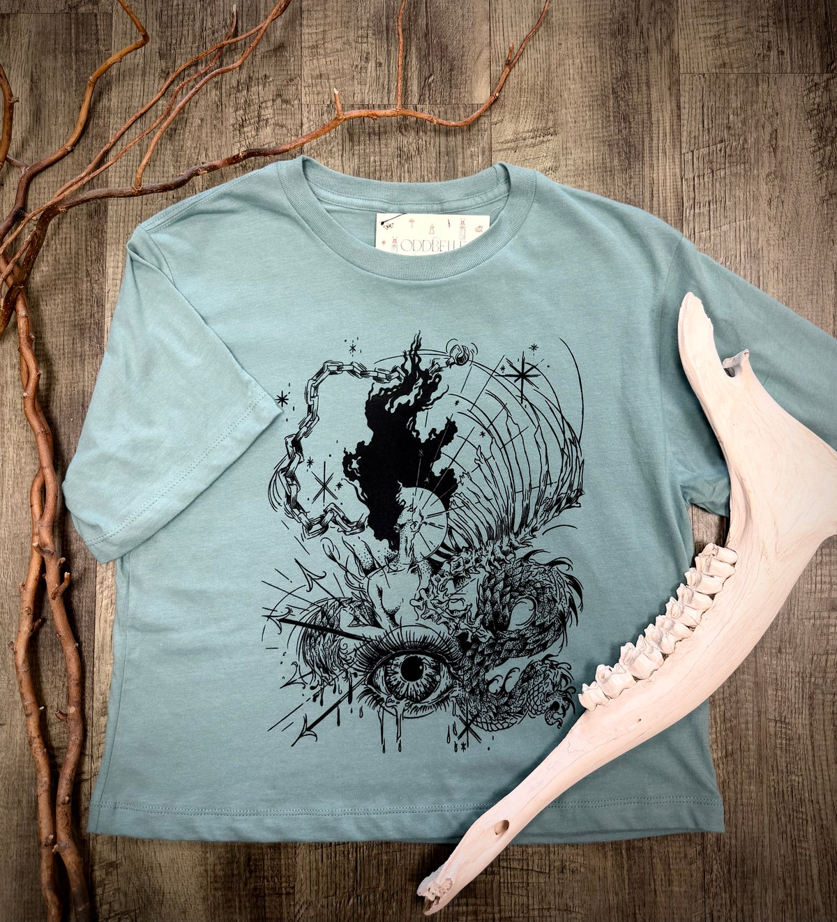 Invocation of Tiamat Slouchy Crop T-Shirt