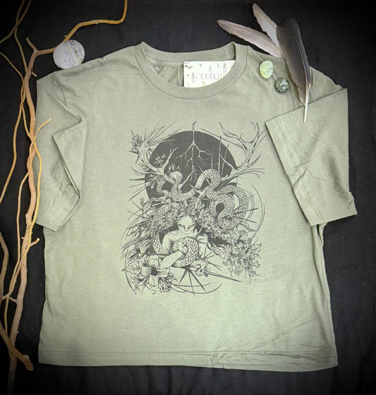 The Wild Goddess Slouchy Crop T-shirt