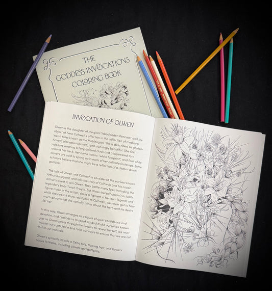 The Goddess Invocations Coloring Book